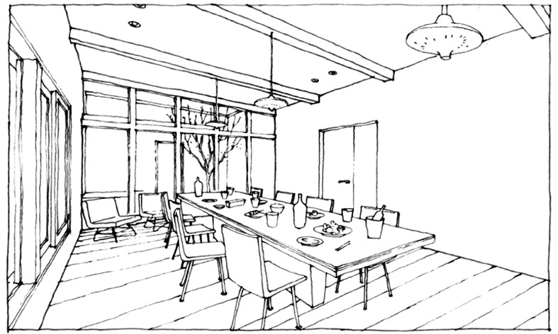 株式会社澤屋 新社屋設計 コンセプトスケッチ