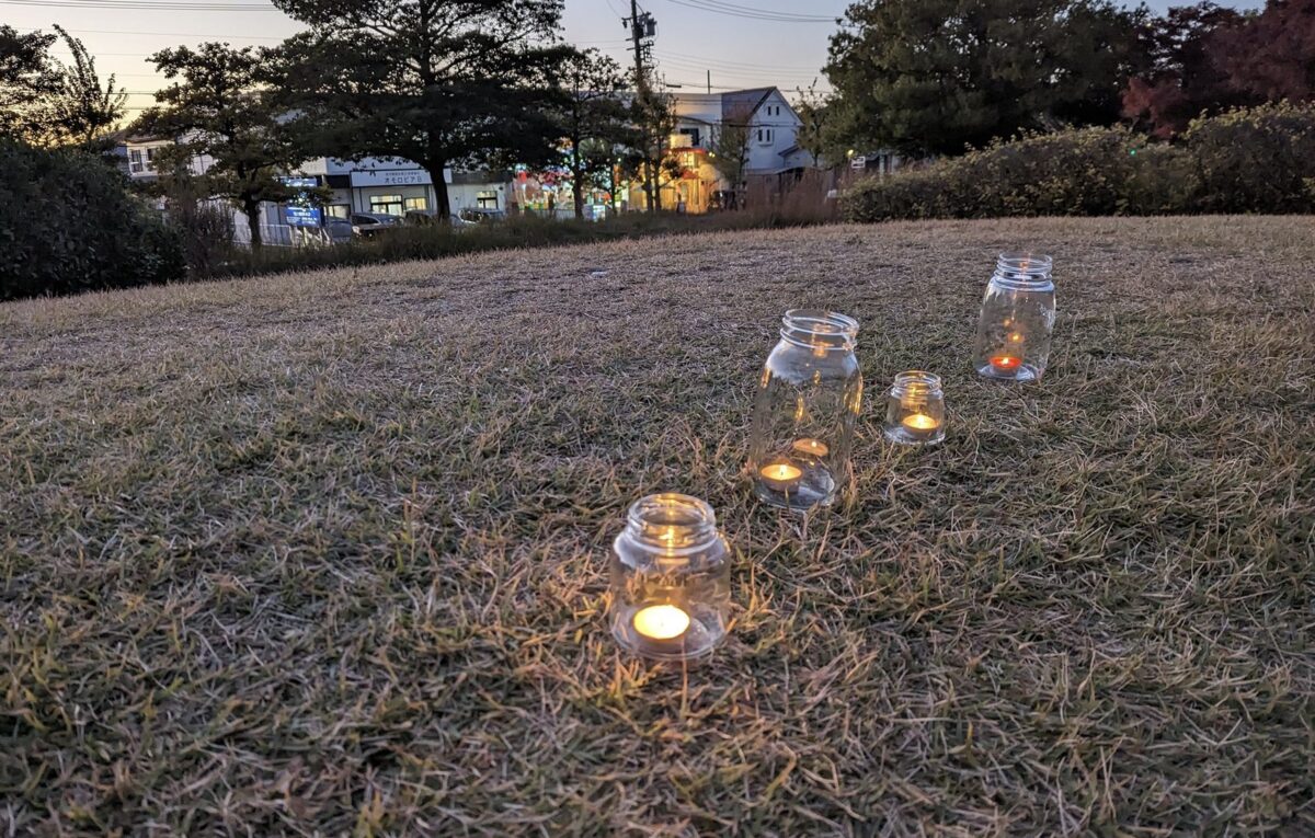 朝宮あかりナイト　キャンドル実験