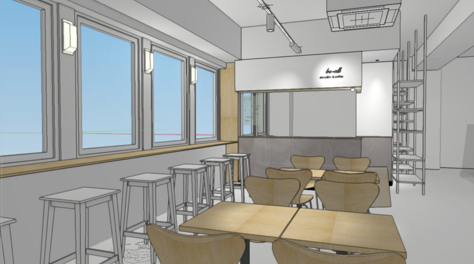 店舗設計　〜小さなコーヒーショップ〜