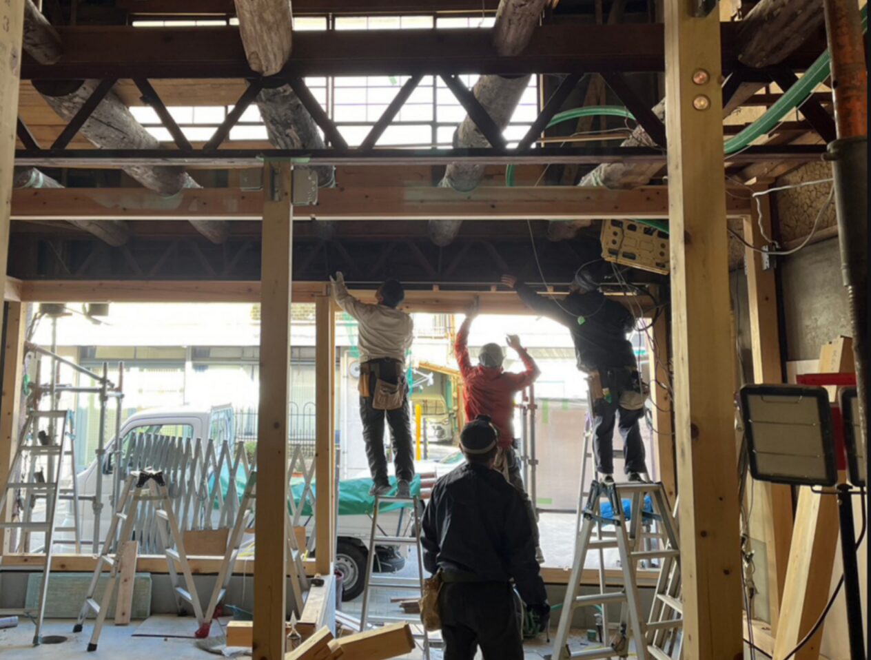 築60年超えの耐震改修現場