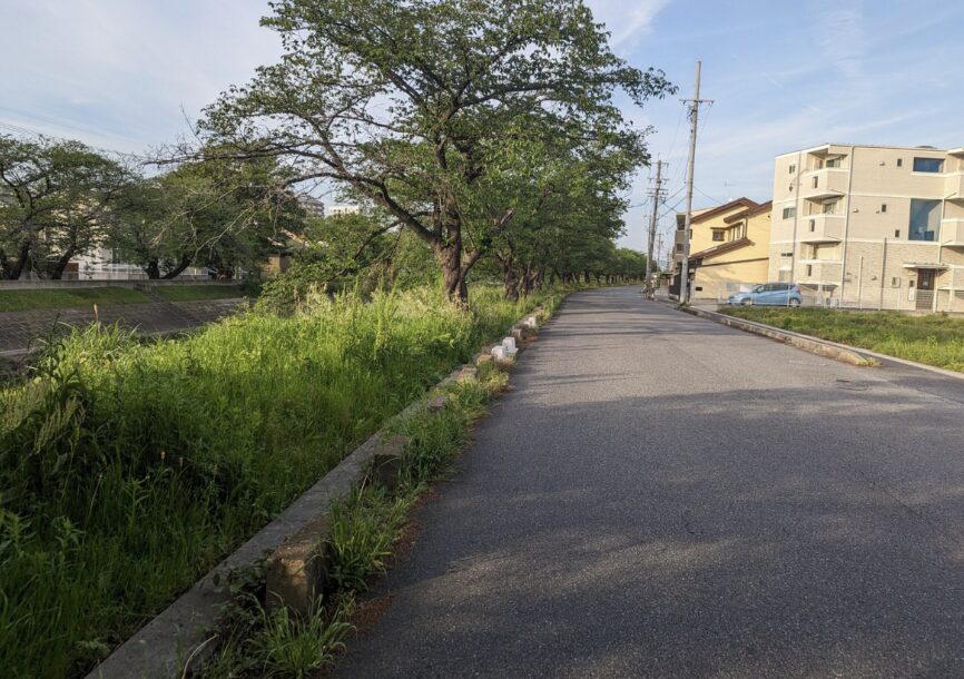 市内でサイクリングルート探し　