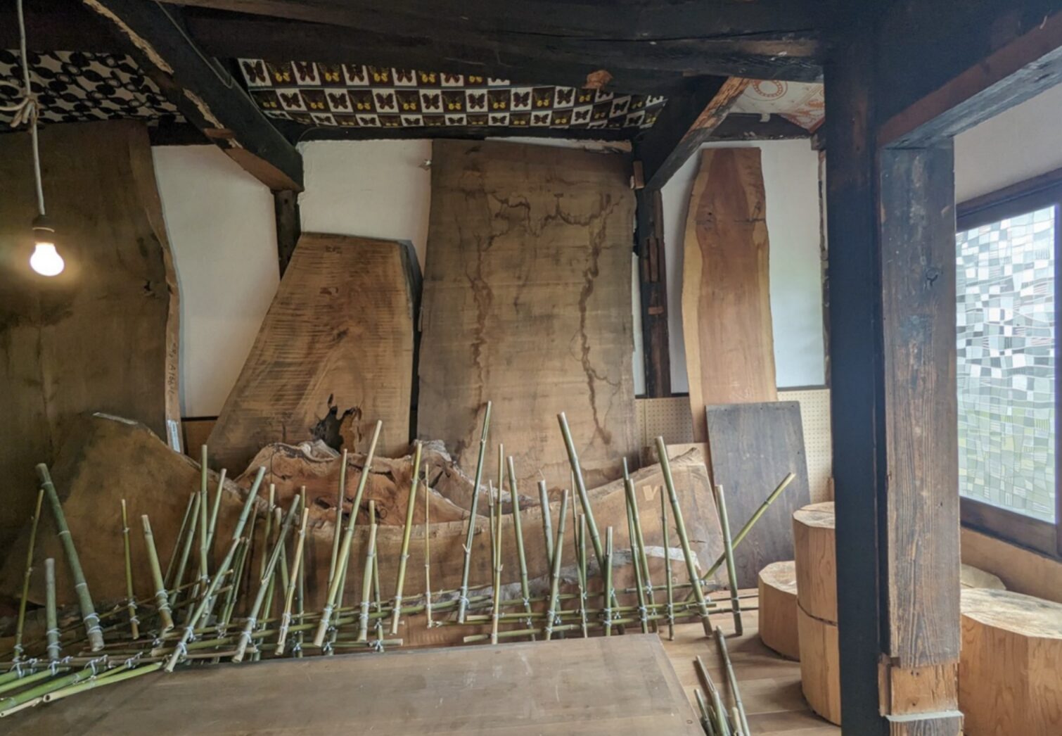 一枚板のカウンターづくり