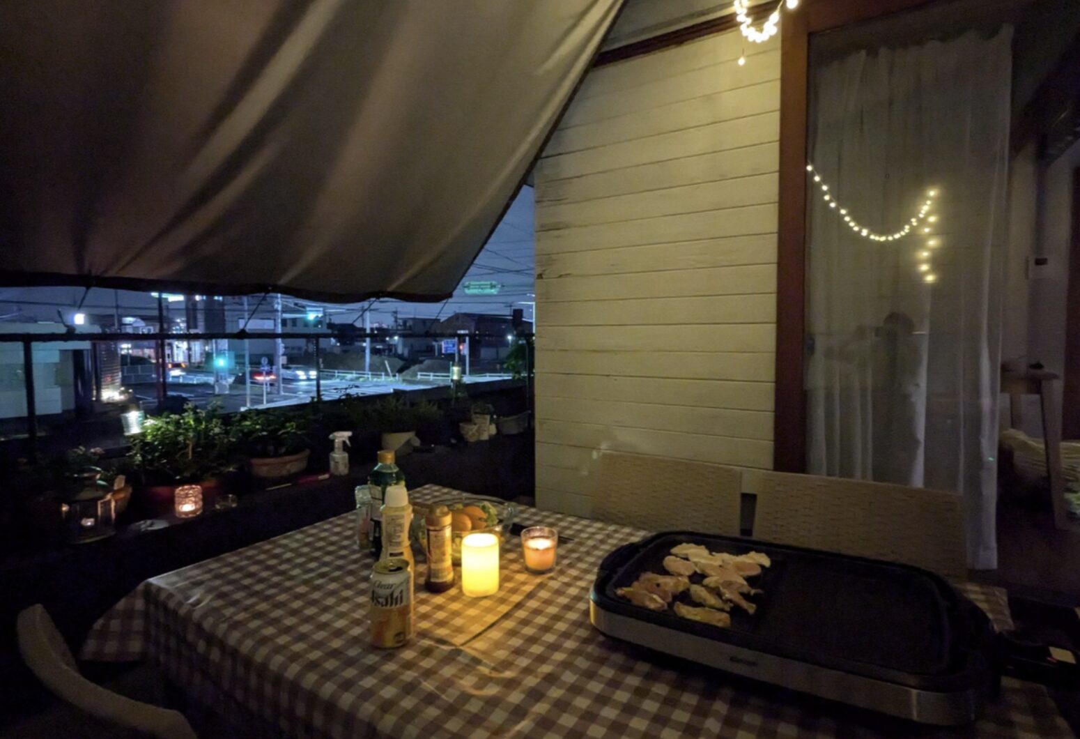 テラスディナー